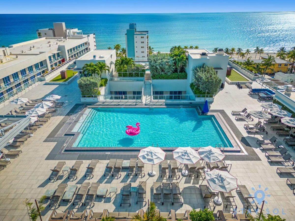Rooftop Pool & Hot Tub - Gym - Hollywood Beach المظهر الخارجي الصورة