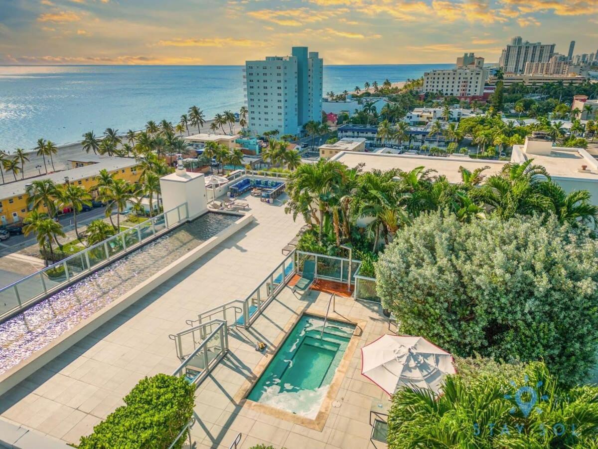 Rooftop Pool & Hot Tub - Gym - Hollywood Beach المظهر الخارجي الصورة